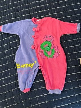 Barney Purple & Pink Infant One-Piece Bodysuit